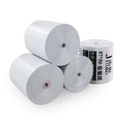 China Thermal Paper Roll Printer Jetland Thermal Paper 57mm X.25mm Coreless Mini Receipt Paper, 10 Rolls for sale