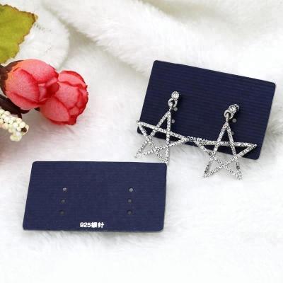 China Recyclable Good Quality Plastic PVC Jewelry Earrings Necklace Bracelet Packaging Display Cards Plastic Hanging Card Tags Customized Logo for sale