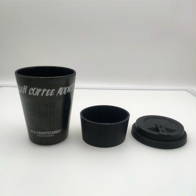 China Eco Modern Biodegradable Bamboo Cup 350ml Fiber Travel Coffee Mug Reusable Bamboo Mug for sale