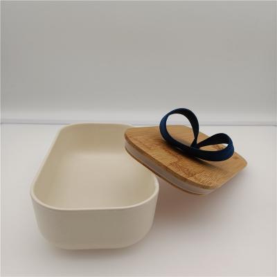 China Wholesale Eco-friendly Reusable Wooden Lid Lunch Box Bento Lunch Box Heatable for sale