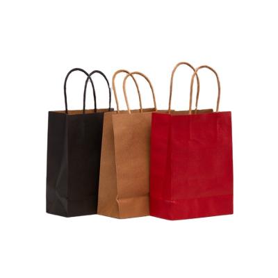 China Recycled Materials Wholesale Shopping Colorful Tote Bag With Logo Custom Printing Kraft Paper Bag for sale