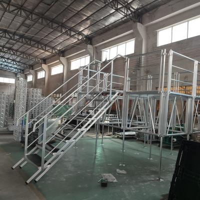 China Aluminum Alloy 6061-T6 Aluminum Portable Outdoor Event Glass Exhibition Display Concert  Stage for sale