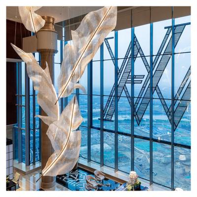 China Modern Custom Large Hotel Club Bead Curtain Art Crystal Chandelier for sale