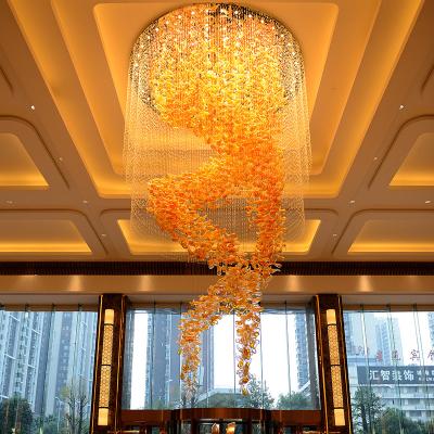 China Modern Applicable To Hotel Lobby Banquet Hall Customized Modern Luxury Art Shape Crystal Chandelier for sale