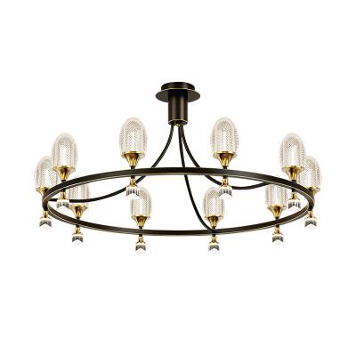 China Modern Luxury Modern Chandelier Wrought Iron Pendant Light Ceiling Lights For Living Room for sale