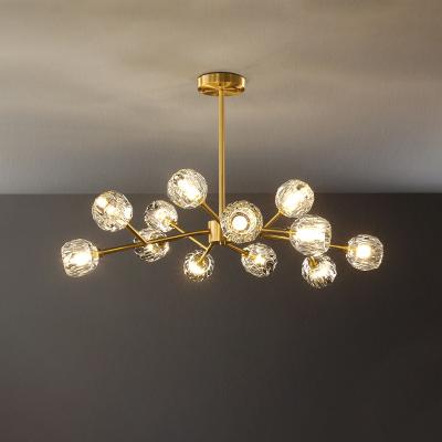 China Modern Brass Crystal Ceiling Lamp in Living Room Light Balcony Clothes Book Room Luxury Modern Light for sale