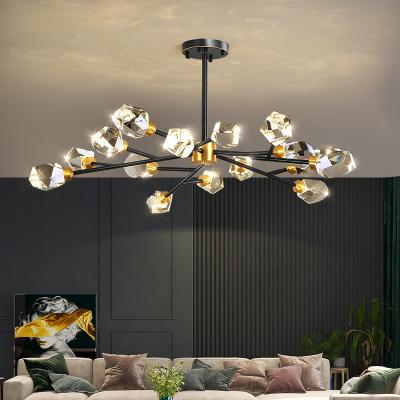 China Modern Brass Crystal Ceiling Lamp in Living Room Light Balcony Clothes Book Room Luxury Modern Light for sale