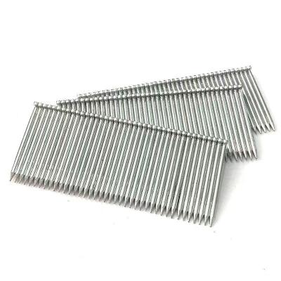 China Flat Decorative Materials High Carbon Steel Galvanized Concrete Pneumatic Steel Row Nails for sale