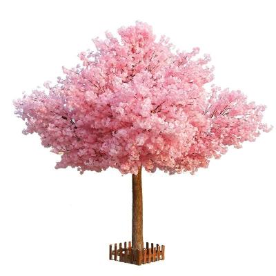 China Plastic Cherry Blossom Tree Artificial Plant Plastic Cherry Blossom Tree Indoor Wedding Decoration for sale