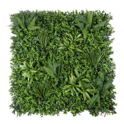 China Decoration Plastic Artificial Artificial Sunscreen Anti UV Background Wall Plant Outdoor Fireproof for sale