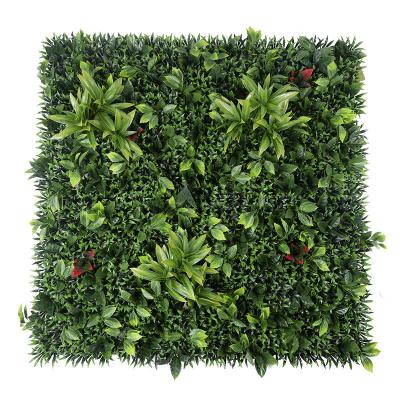 China Decoration Plastic Artificial Artificial Sunscreen Anti UV Background Wall Plant Outdoor Fireproof for sale