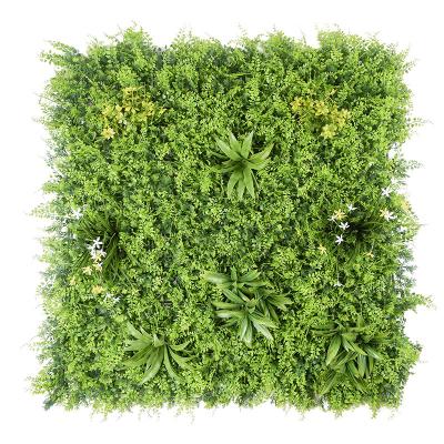 China Simulation Plant Fiberglass Green Grass Lawn Wall Grass Wall Anti Sunny Outdoor UV Door Decoration Green Grass for sale