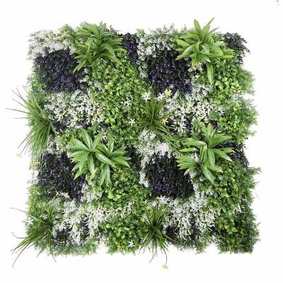 China Plastic Artificial Artificial Lawn Sunscreen Background Wall Plant Mall Anti UV Greeningl Plants for sale