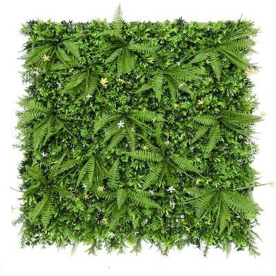 China Plastic Artificial Flower Wall Plant Wall Fake Sunscreen Background Landscapingl Outdoor Plants for sale