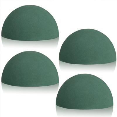 China Plastic In The Running Half Ball Diy Flower Stand Foam Brick Green Artificial Floral 3d Dried Floral Foam Block for sale