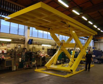 China Easy Operation Electric Hydraulic Car Scissor Lift Platform Stationary Goods Cargo Lift Platform for sale