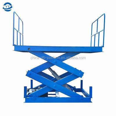 China Fixed Scissor Lift For Garage/Cargo Delivery Customized Goods Adjustable Stationary Lift Table Hydraulic Lift Fixed Lift Scissor Lift for sale