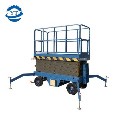 China Cheap Easy Operation 12m Portable Motorcycle Crank Hijack A Plane Residential Low Weight Portable Mobile Scissor Car Lift For Maintenance for sale