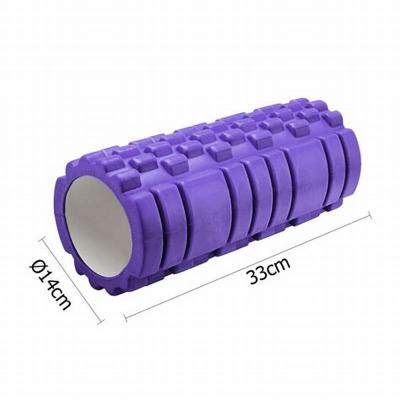 China Durable Pain Relief Gym Yoga Spine Massage Stick Muscle Relaxation Roll 33*14cm Hollow Hollow Yoga Foam Roller for sale