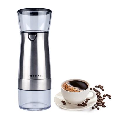 China Good Quality Adjustable Ceramic Movement RV Mode Thickness Filling Electric Stainless Coffee Grinders for sale