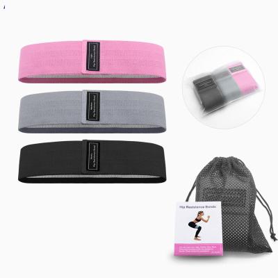 China Indoor Sporting Goods Gym Exercise Stretch Bands Cloth Fitness Circle Hip Band Yoga Belt for sale