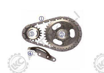 China Timing Chain Kit voor E43Z6268A 46L Timing Chain Kit voor Ford HSC Motor Tempo 2.5-N (((153) OHV 4Cyl 86-92 Te koop