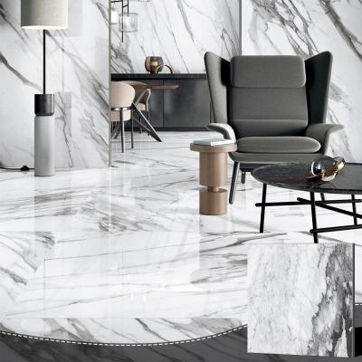 China RAFFO Modern Bathroom Kitchen Polished Marble Glazed Porcelain Ceramic Floor Tile for sale