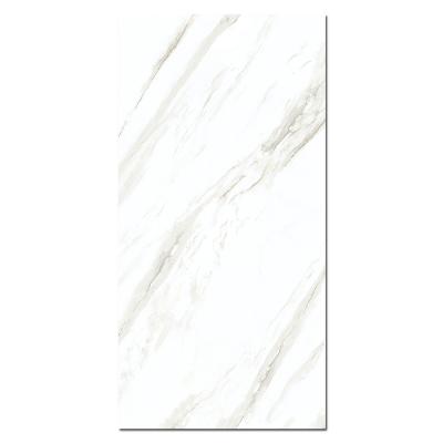 China Modern RAFFO Porcelanato Azulejo Bianco Piso Full Body 60 x 120 Polished White Calacatta Porcelain Tile for sale