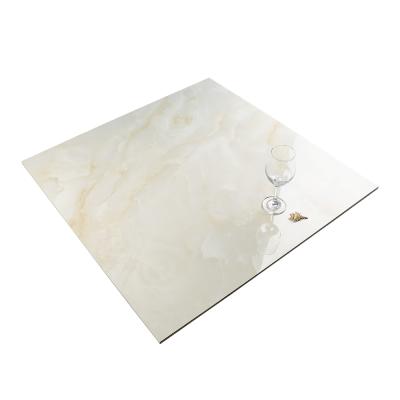 China Modem RAFFO High Gloss Onyx Glazed Polished Porcelain Marble Floor Tile 80X80 for sale