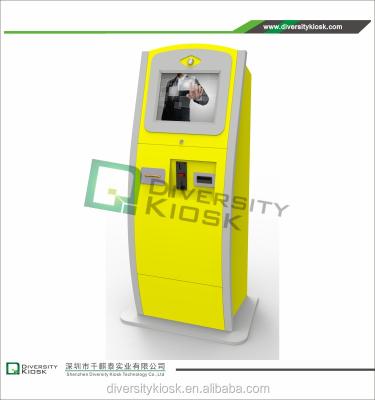 China POS Equipment Secure Terminal Display Monocle Outdoor Totem Kiosk Corner Payment Showcase Cabinet Rack 42