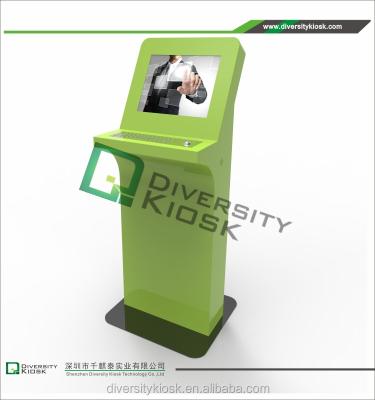 China hd wifi kiosk payment kiosks with 32 inch self service bill acceptor credit card reader outdoor phone contact DK-D5001 for sale