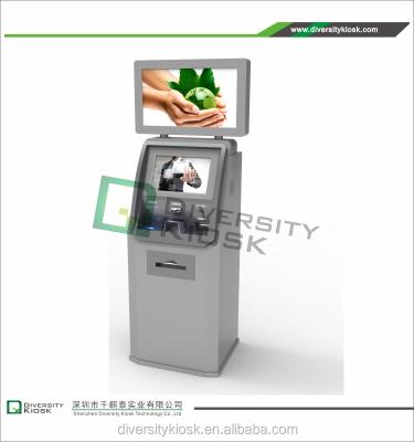 China Custom Mini Printer A4 Payment Kiosk Self Service Payment Kiosk With Currency Printing Machine W828*D610*H2168 for sale