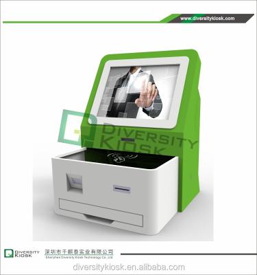 China customized line the latest automatic queuing system self service payment kiosk cash payment machine queue kiosk DK-Z3001 for sale