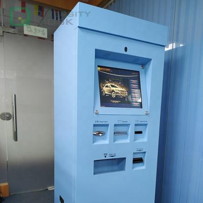 China interactive cash payment ticket vending machine touch screen bill payment countertop kiosk W540*D400*H1810 for sale