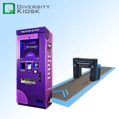 China cash payment kiosk for auto car wash machine interactive touch screen countertop outdoor application W540*D400*H1810 for sale