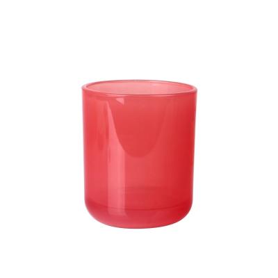 China Wholesale Refillable Recyclable Various Capacity Colored Candle Votive Glass Jar for sale