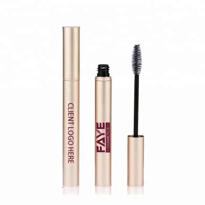 China Elegant Customized Luxury Empty Rose Gold Pink Aluminum Mascara Tube With Brush for sale