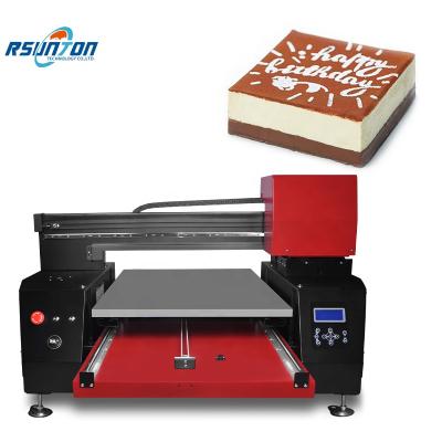 China Automatic A3 Size 3d Inkjet Flatbed Food Printing Machine For Cake Chocolate Dragees Macaroon Printer for sale