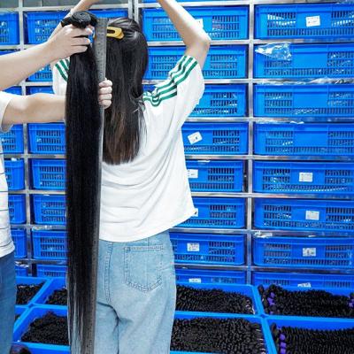 China Straight/Wave/Curly 8-40 Inch Hair Bundles Raw Unprocessed Straight 100% Virgin Hair Bundles Hair Extensions for sale