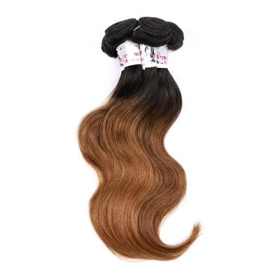 China Brazilian Body Wave Ombre Hair Human Hair Weave Bundles Deal Remy Hair Extension 10 To 20 Inches for sale