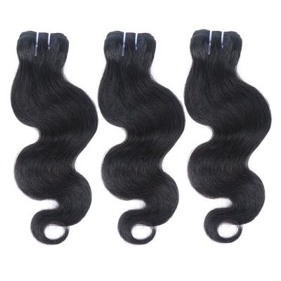 China Double Drawn Brazilian Body Wave Hair Bundles 100% Virgin Hair Bundles Grade 10A Virgin Body Wave Hair Extensions for sale