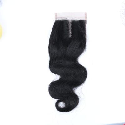 China High Quality Unprocessed Virgin Hair Cuticle Aligned Body Wave Top Body Wave Closure for sale