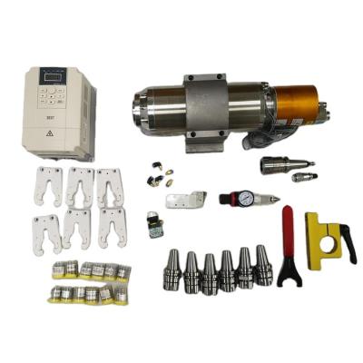 China Pneumatic ATC Tool Change Spindle Motor BT30 5.5kw Milling Spindle with Accessories for Metal Mold Engraving and Milling for sale