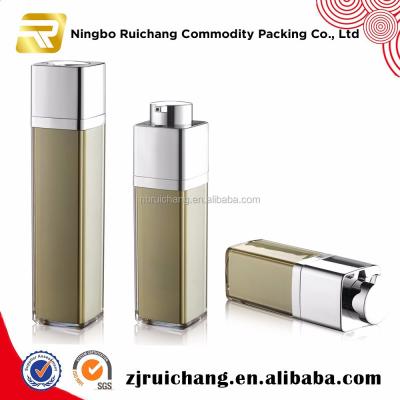 China Airless Personal Care Square Plastic Bottle Rotate Pump Bottle Custom Logo 15ml/30ml/50ml for sale