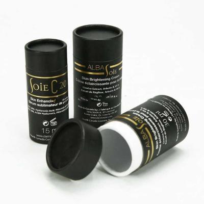 China Round Cardboard Handmade Cosmetic Paper Tubes Bottle Packaging Box Printed Cardboard Tubes With Lid for sale