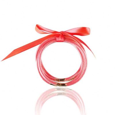 China Wholesale Cute Christmas Wristband Glitter Silicone Bracelets For Women Gift for sale