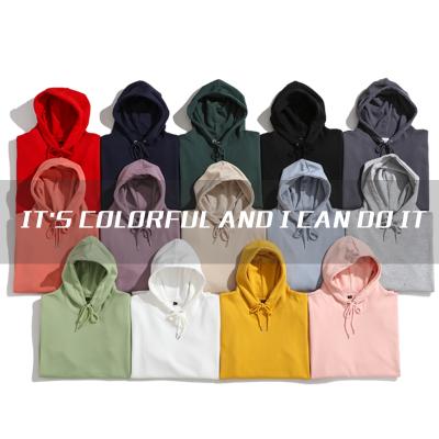 China Custom Made High Quality Simple Oversized 100% Cotton Printed Men Hoodies Anti-Wrinkle Pullover for sale