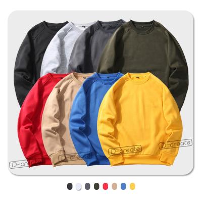 China Wholesale Anti-wrinkle Cotton/Polyester Sweatshirts Mens O-Neck Hoodies Custom Embroidery Sweater for sale