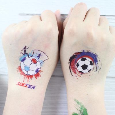 China Eco-Friendly Waterproof Kid's Tattoo Stickers Carnival Football Fans Face Stickers Eco-Friendly Arms Temporary Tattoo Sticker for sale