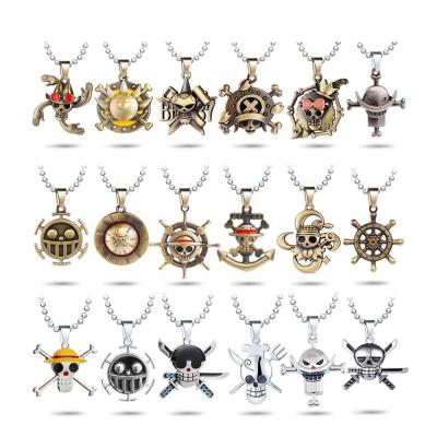 China CLASSIC 18 Styles Japanese Anime Brought Back Jewelry Cartoon Chopper Luffy One Piece Necklace for sale